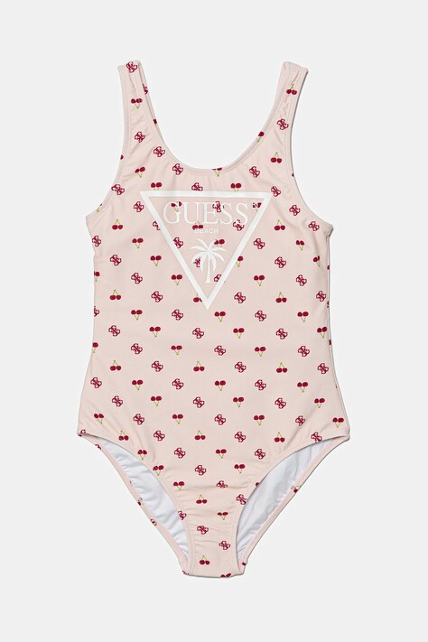 Guess costum de baie dintr-o bucată pentru copii culoarea bej, J5GZ47 MC052