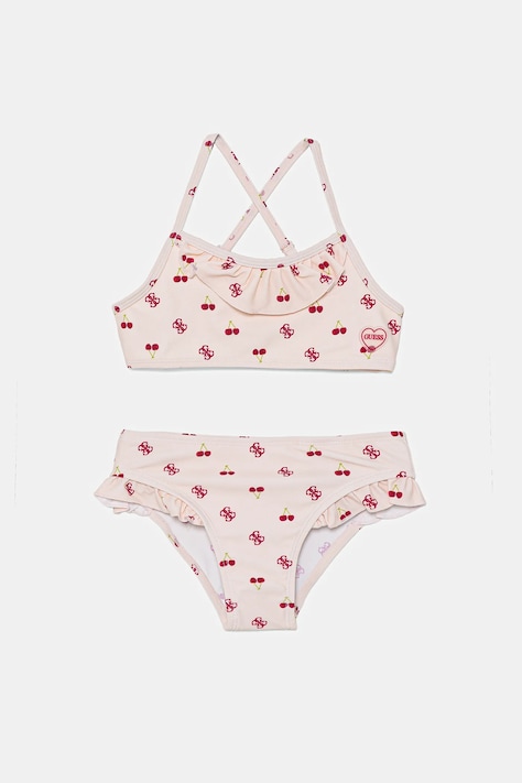 Guess costum de baie pentru copii din două piese culoarea portocaliu, J5GZ49 MC052