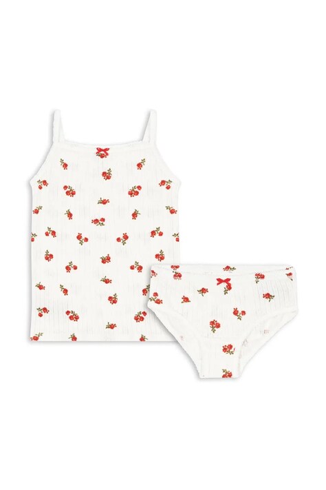 Дитячий бавовняний комплект Konges Sløjd MINNIE UNDERWEAR GOTS колір бежевий KS102582