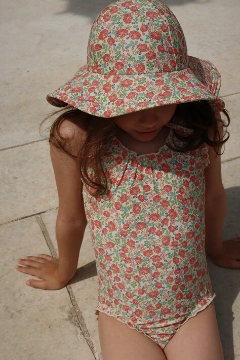 Ολόσωμο παιδικό μαγιό Konges Sløjd COLLETTE SWIMSUIT GRS χρώμα: ροζ, KS102491