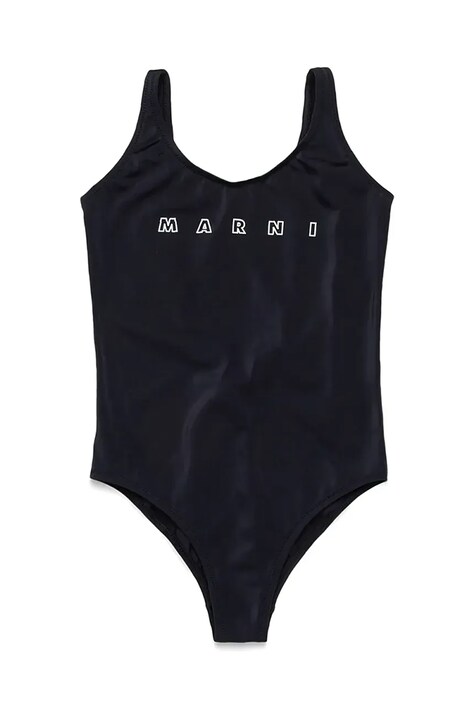 Marni costum de baie dintr-o bucată pentru copii MM20F SWIMSUIT culoarea negru, M01350