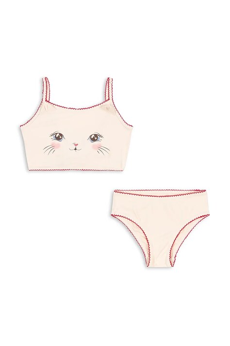 Dvoudílné dětské plavky Konges Sløjd KITTY BIKINI GRS béžová barva, KS103273