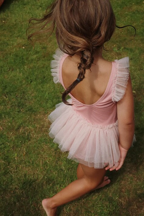 Konges Sløjd costum de baie AMANDINE SWIMSUIT culoarea roz, KS103356