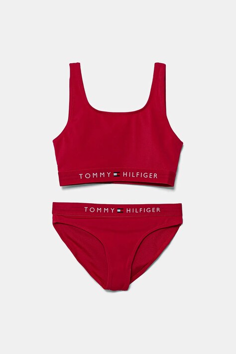Детский раздельный купальник Tommy Hilfiger цвет розовый UG0UG00798