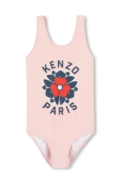 Jednodielne detské plavky Kenzo Kids oranžová farba, K60981