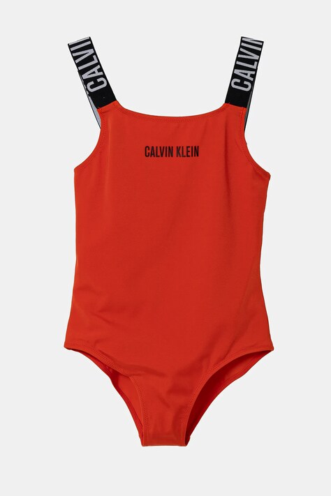 Calvin Klein Jeans costum de baie dintr-o bucată pentru copii culoarea rosu, KY0KY00098