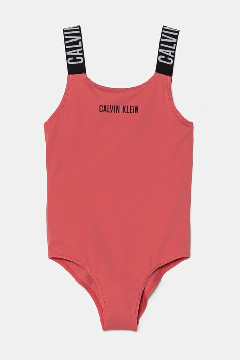 Calvin Klein Jeans costum de baie dintr-o bucată pentru copii culoarea roz, KY0KY00098