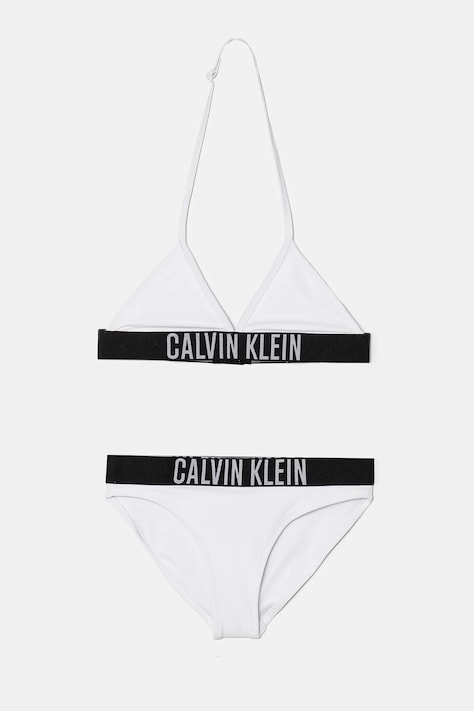 Dvojdielne detské plavky Calvin Klein Jeans biela farba, KY0KY00090