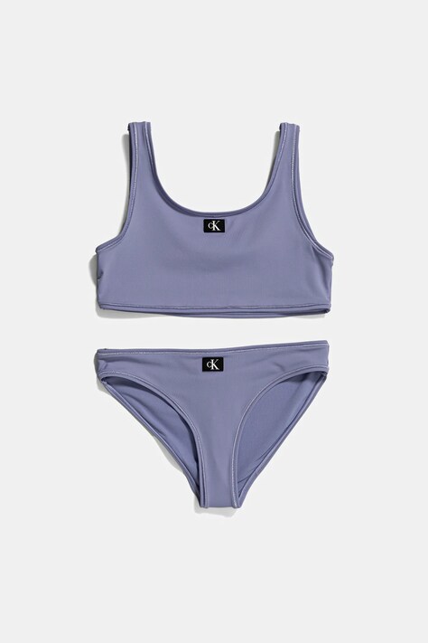 Calvin Klein Jeans costum de baie din două piese culoarea violet, KY0KY00093