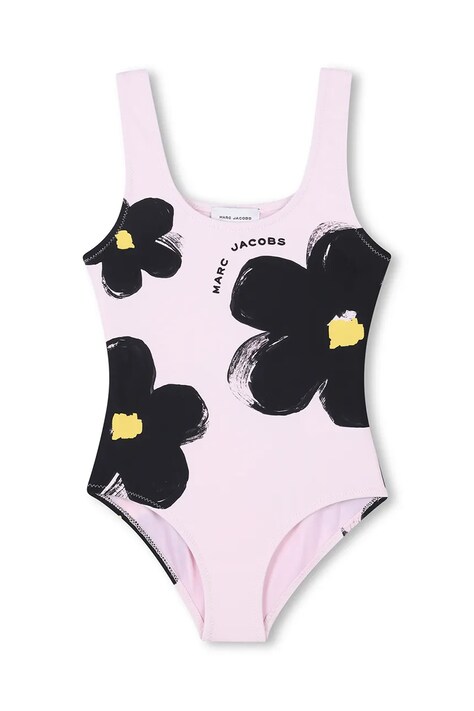 Jednodílné dětské plavky Marc Jacobs růžová barva, W60525