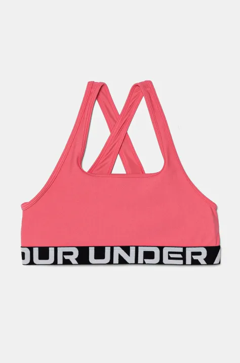 Under Armour sutien fete Crossback Bra culoarea roz, 1390066