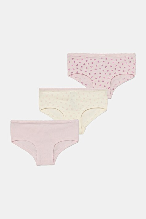 Dětské kalhotky United Colors of Benetton 3-pack béžová barva, 319X0S02G