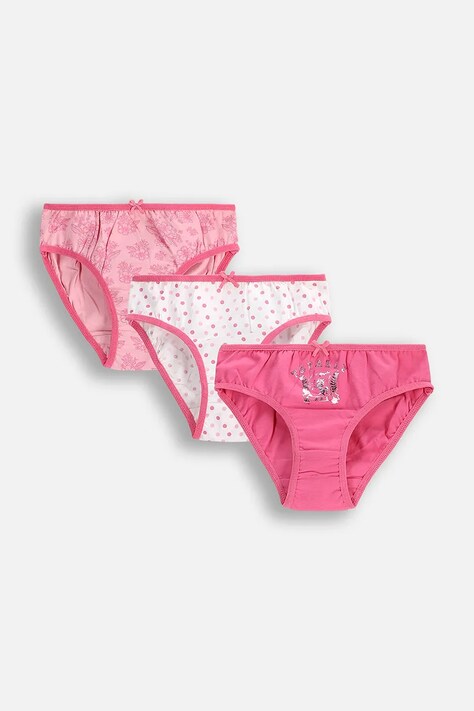 Дитячі труси Coccodrillo 3-pack колір рожевий PANTS