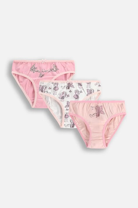 Dětské kalhotky Coccodrillo 3-pack růžová barva, PANTS