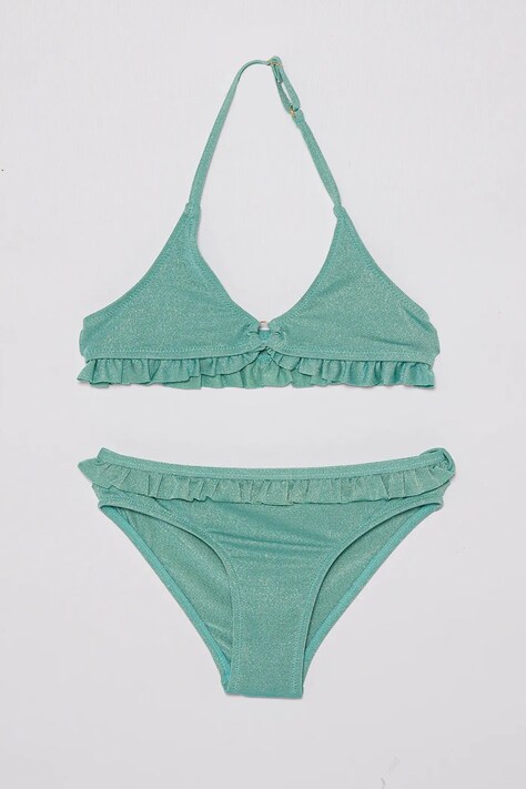 United Colors of Benetton costum de baie pentru copii din două piese culoarea turcoaz, 341V0K02R
