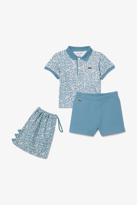 Lacoste piżama kolor niebieski 4J8459