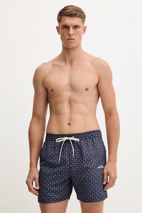 Les Deux pantaloni scurți de baie culoarea bleumarin, LDM540029