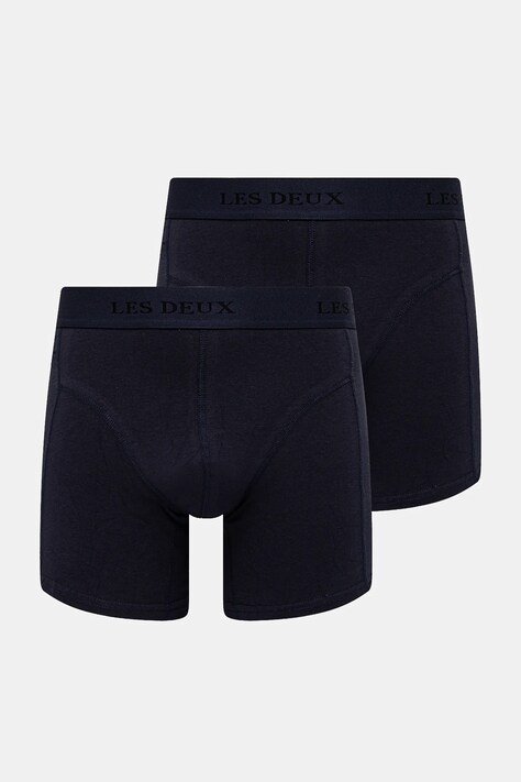 Boxerky Les Deux 2-pack pánské, tmavomodrá barva, LDM960006