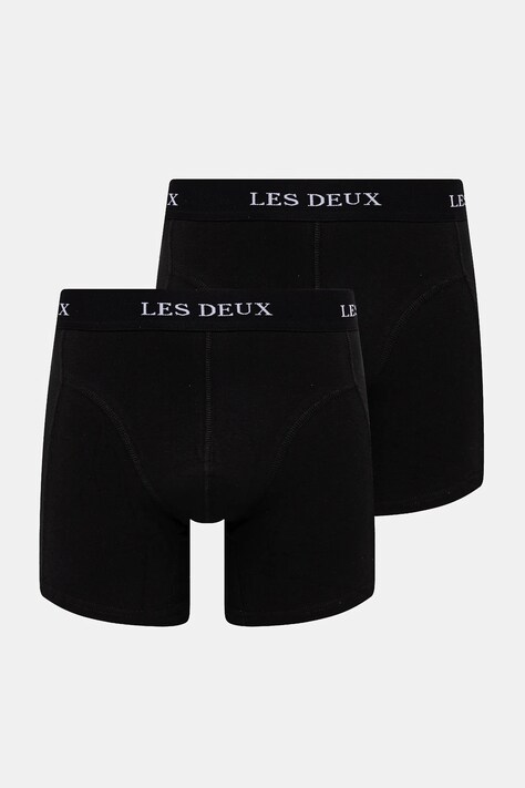 Les Deux boxeri 2-pack bărbați, culoarea negru, LDM960006