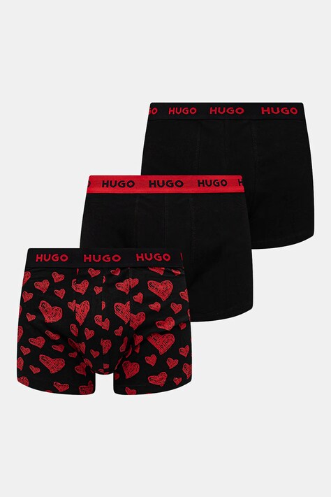 HUGO boxeri 3-pack barbati, culoarea negru, 50532550