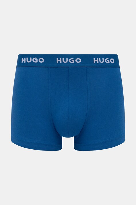 HUGO боксери чоловічі бавовняні з еластаном TRUNK TRIPLET PACK 3-пак — SS25-BIM004, блакитний — фото 2