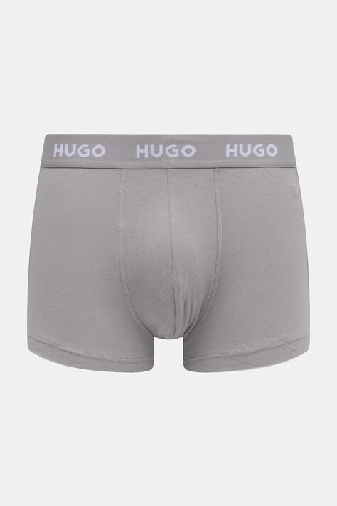 HUGO боксери чоловічі бавовняні з еластаном TRUNK TRIPLET PACK 3 шт — SS25-BIM004, темно-синій — фото 2