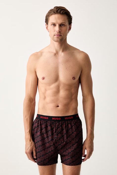 HUGO široke bokserice za muškarce od pamuka WOVEN BOXER TRIPLET 3-pack šarene 50532565
