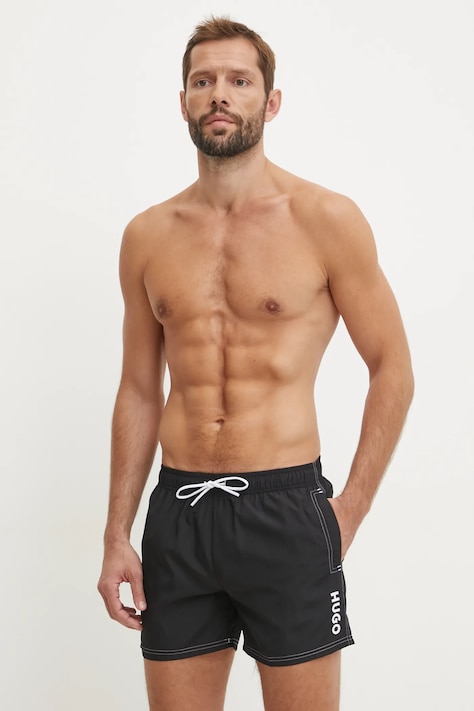 HUGO pantaloni scurți de baie culoarea negru, 50533787