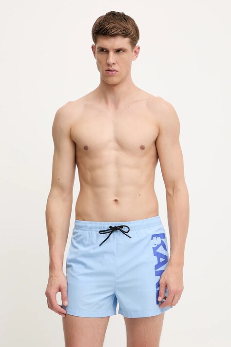 Karl Lagerfeld pantaloni scurți de baie culoarea turcoaz, A1M46013