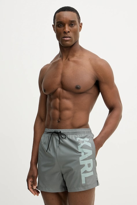 Karl Lagerfeld szorty kąpielowe kolor zielony A1M46013