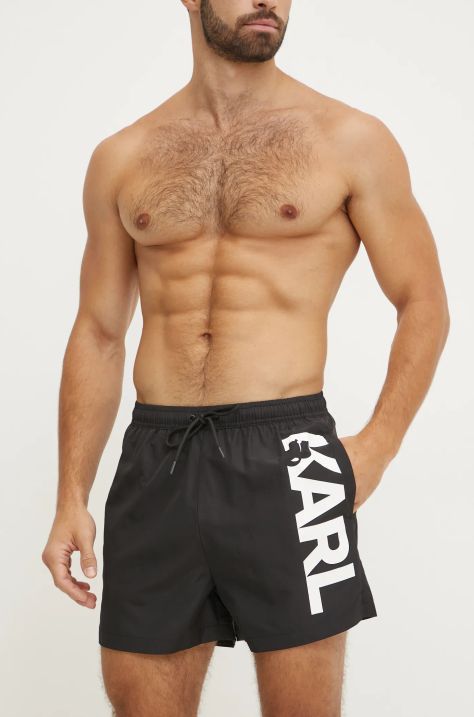 Karl Lagerfeld pantaloni scurți de baie culoarea negru, A1M46013