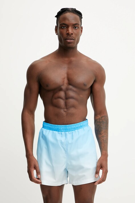 Plavkové šortky Karl Lagerfeld šedá barva, A1M46057