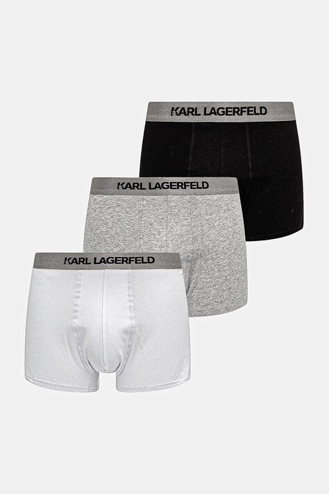 Karl Lagerfeld boxeri 3-pack barbati, culoarea gri, A1M47020