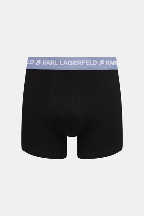Karl Lagerfeld боксери чоловічі бавовняні з еластаном 3 шт — SS25-BIM016, чорний — фото 2