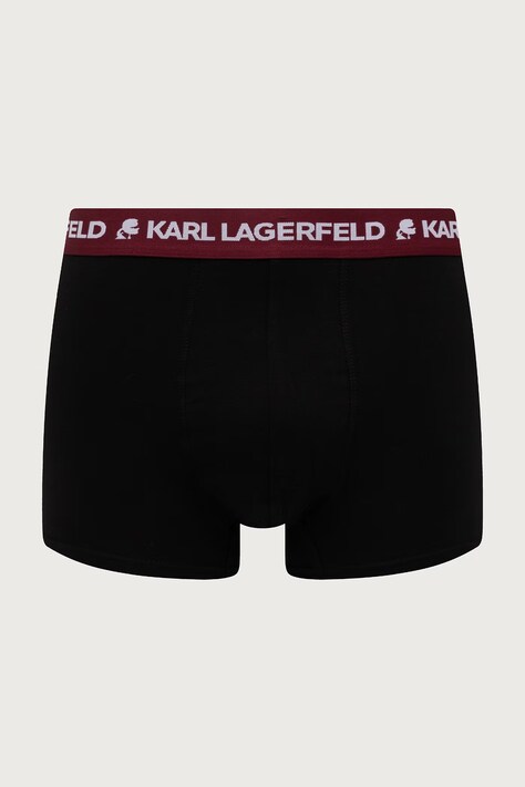 Karl Lagerfeld Boxerky pánské bavlněné s elastanem 3-pack černé A1M47021