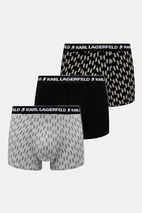 Boxerky Karl Lagerfeld 3-pack pánské, černá barva, A1M47086