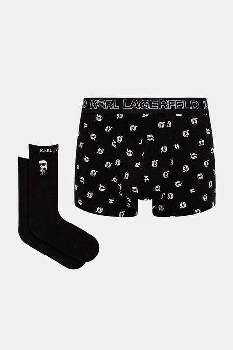 Boxerky Karl Lagerfeld pánské, černá barva, A1M47109