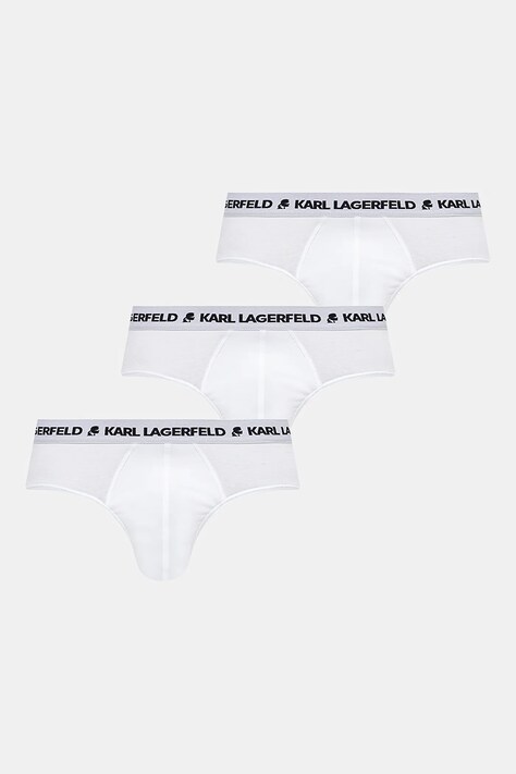 Karl Lagerfeld slip 3-pack barbati, culoarea alb, A1M47152