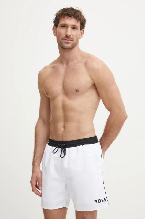 BOSS pantaloncini da bagno colore bianco 50515191