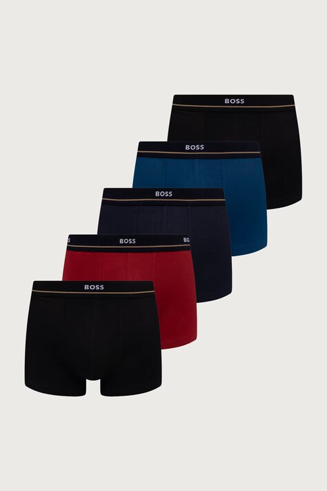 BOSS bokserice za muškarce od pamuka s elastanom Trunk 5P Essential 5-pack šarene 50531660