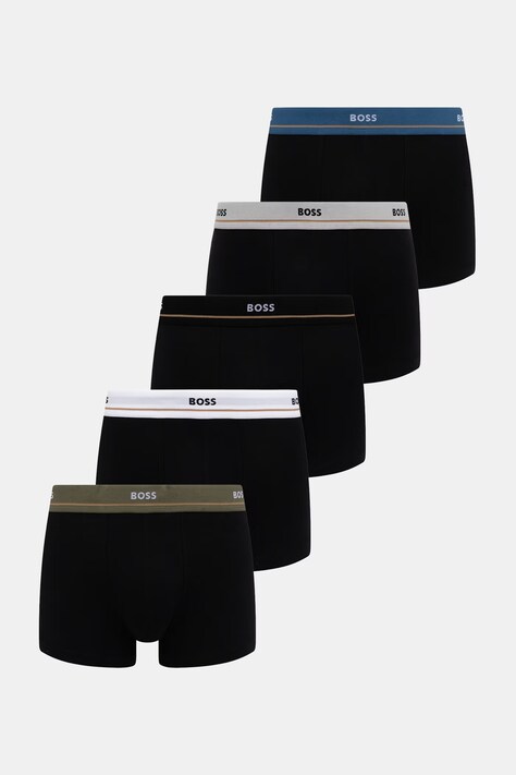 BOSS Боксери чоловічі бавовняні з еластаном Trunk 5P Essential 5 шт. барвисті 50531660