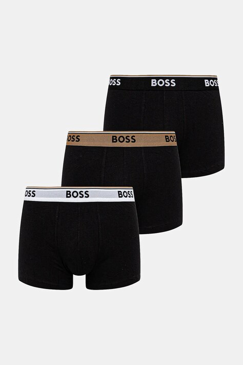 BOSS boxeri 3-pack culoarea negru, 50531684