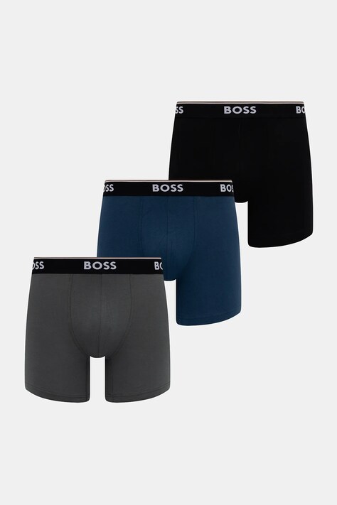 BOSS bokserki 3-pack męskie kolor czarny 50531691