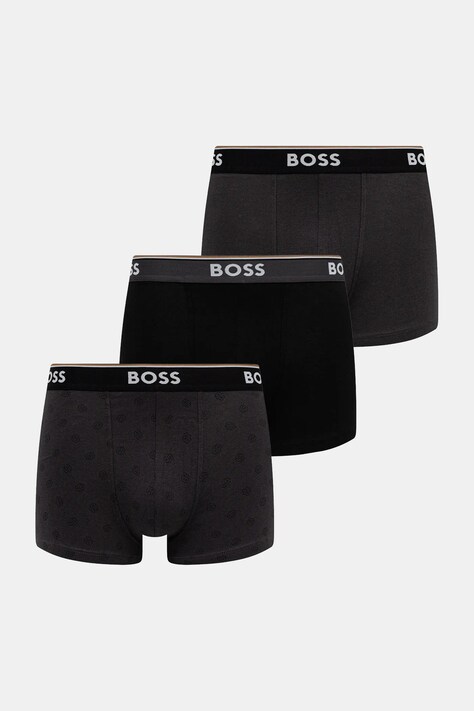 BOSS boxeri 3-pack culoarea negru, 50531701