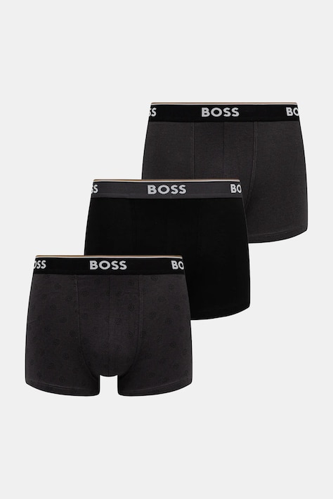 BOSS bokserki 3-pack męskie kolor czarny 50531701
