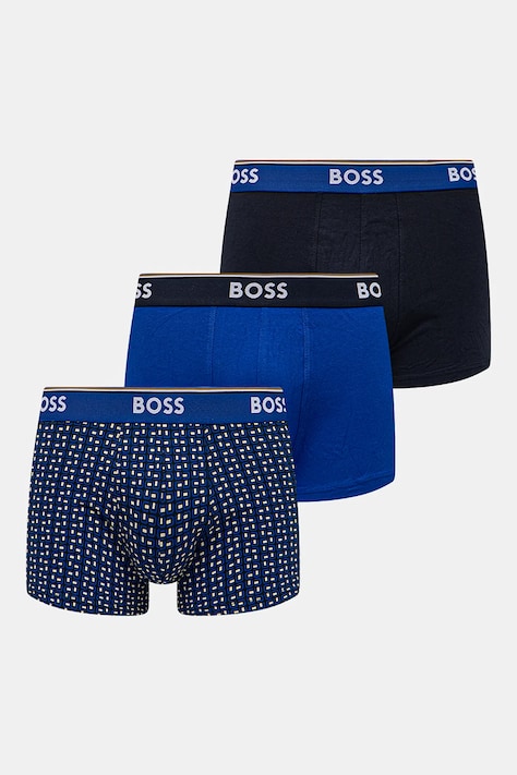 Boxerky BOSS 3-pak pánske, čierna farba, 50531701