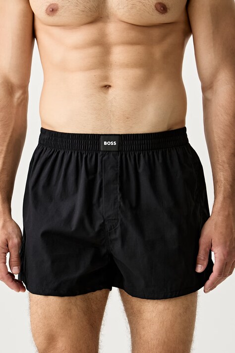 BOSS bokserki luźne męskie bawełniane 2P Boxer S. CW Peach 2-pack zielone 50515464