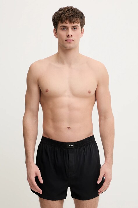 BOSS bokserki bawełniane 2P Boxer S. CW Peach 2-pack kolor czarny 50515464