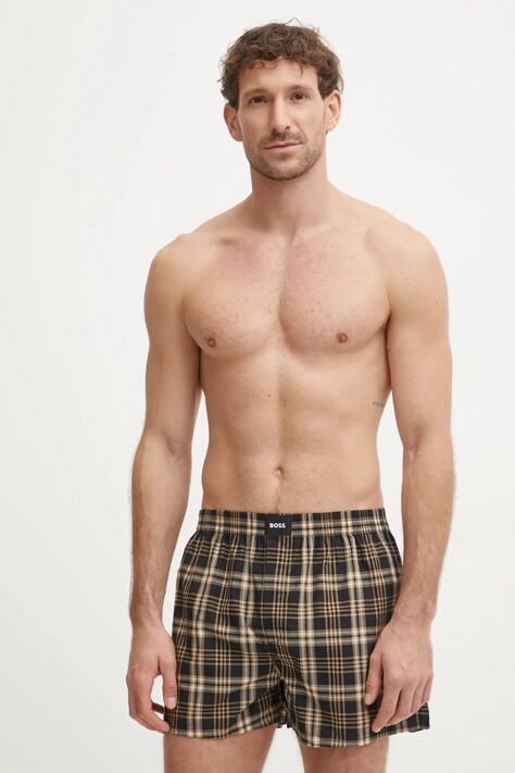 Βαμβακερό μποξεράκι BOSS 2-pack χρώμα: μαύρο, 50515464