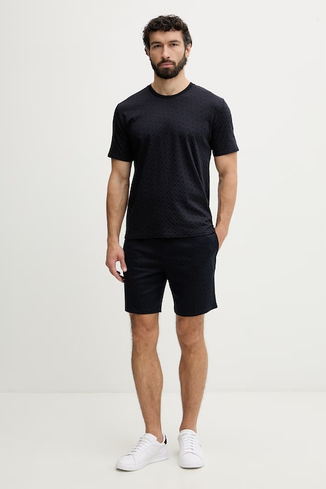 BOSS loungewear šortky pánské bavlněné námořnické modré regular waist 50535739